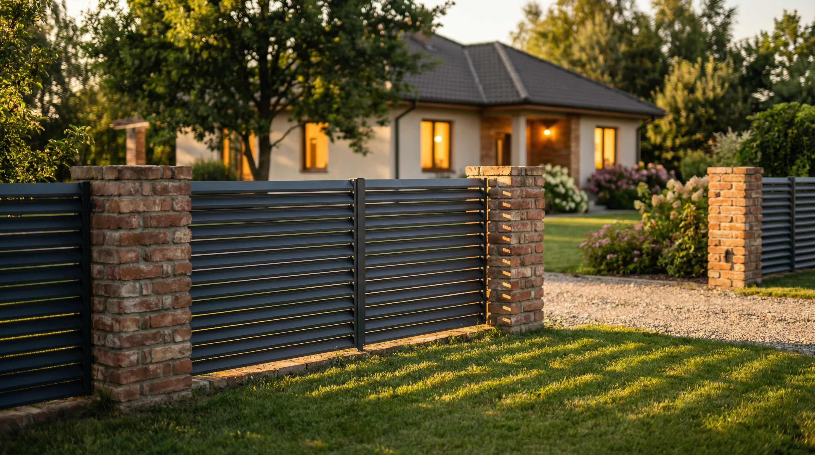 Сравнение трёх типов заборов на дачном участке: жалюзи, ранчо и штакетник