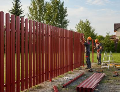 Как нарастить и удлинить забор из металлоштакетника?