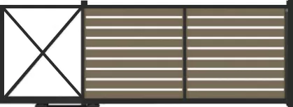 Откатные алюминиевые ворота в Беларуси - ЮнисТрейд