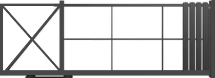 Откатные алюминиевые ворота в Беларуси - ЮнисТрейд