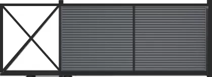 Откатные алюминиевые ворота в Беларуси - ЮнисТрейд