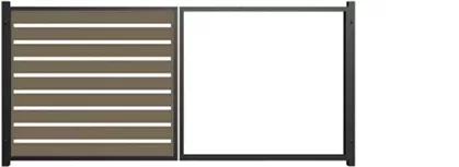 Ворота распашные алюминиевые - Купить от производителя в Беларуси 