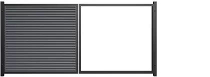 Ворота распашные алюминиевые - Купить от производителя в Беларуси 